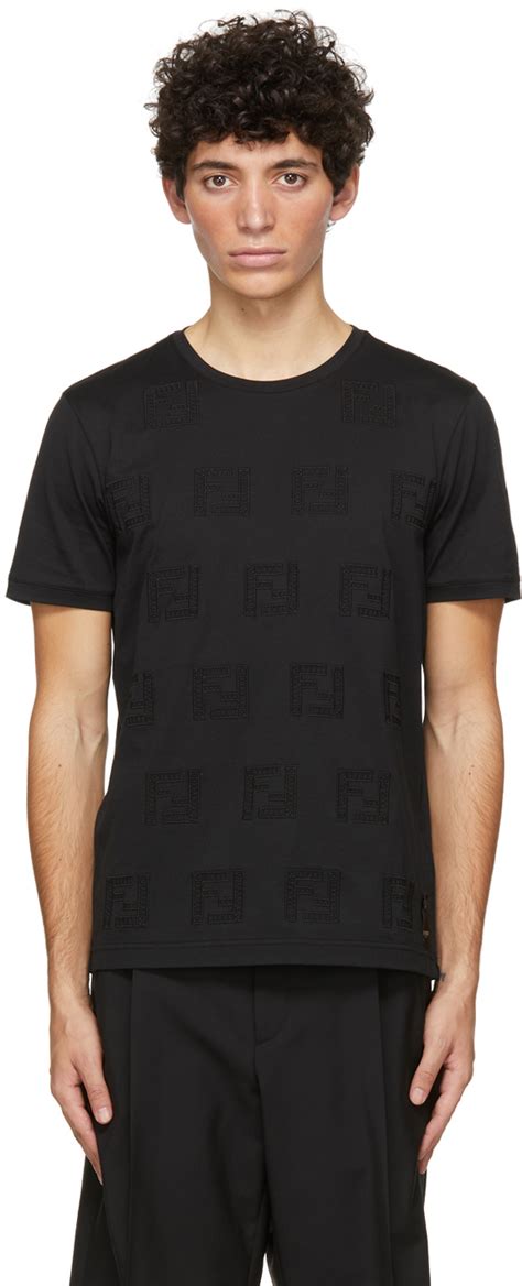 fendi t shirt black fendi|fendi black crossbody.